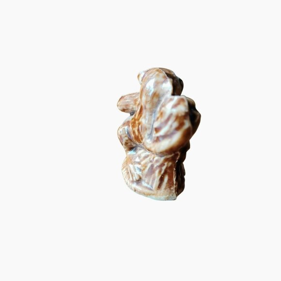 Wade Whimsies Langur Monkey Figurine, Vintage Animal Figure, 1980s England Brown - Picture 4 of 5